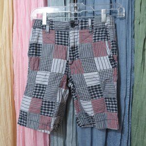 Gap Kids Madras Plaid Shorts - Adjustable Waist - 12